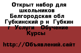 Открыт набор для школьников - Белгородская обл., Губкинский р-н, Губкин г. Услуги » Обучение. Курсы   